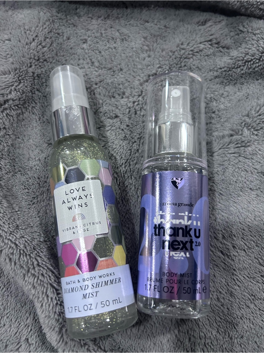 Ariana Grande Purple Metallic Body Mist & Iridescent Diamond Shimmer Duo